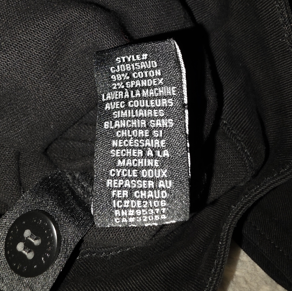 Sanctuary Black Jean Jacket Classic Workwear Utility Style Size S Anthropologie - Picture 8 of 8